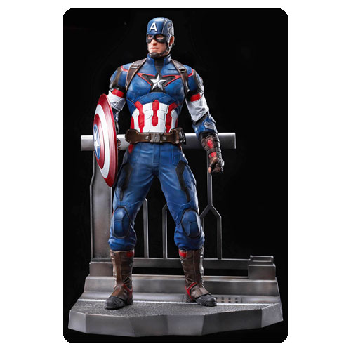 Avengers Age of Ultron Captain America Action Hero Vignette 1:9 Scale Pre-Assembled Model Kit